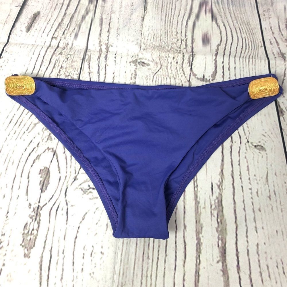 L*Space Bikini Swim Bottom Purple Gold accent XS/S